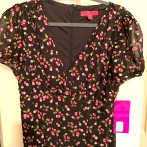 Betsy Johnson long dress with slits in front